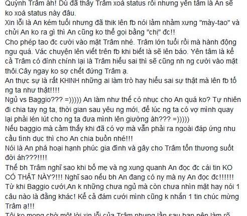Andrea Aybar lên tiếng về việc Quỳnh Trâm 